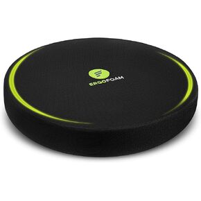 ErgoFoam Round Chair Cushions - Round Seat Cushions for Chairs with Ergonomic Design - 100% Memory Foam Round Seat Cushion