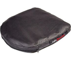 AIRHAWK Ergonomic Office/Chair Cushions with Leather Cover for Desk, Stadium Seats Construction, Airlines, Car & Truck Driver Use, Pressure Relief, Posture Support, Black