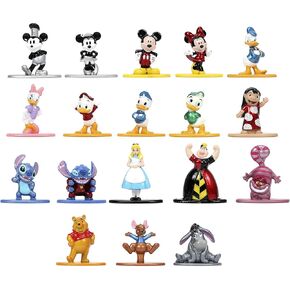 Jada Toys Disney 1.65" 18-Pack Series 1 Die-cast Collectible Figures, Toys for Kids and Adults (33201)