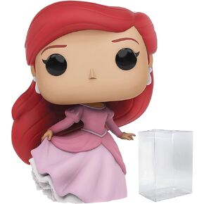 POP Disney: The Little Mermaid - Ariel (Pink Gown) Funko Vinyl Figure (Bundled with Compatible Box Protector Case), Multicolor, 3.75 inches
