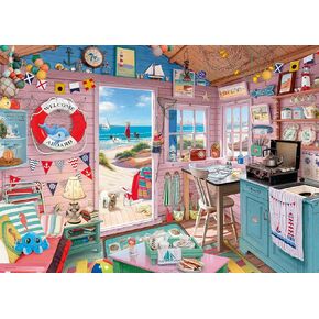 Ravensburger My Haven No.7: My Beach Hut 1000 Piece Jigsaw Puzzle for Adults - 12000032 - Handcrafted Tooling, Made in Germany, Every Piece Fits Together Perfectly