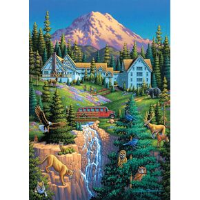 Buffalo Games - Eric Dowdle - Mount Rainier - 300 Piece Jigsaw Puzzle for Adults Challenging Puzzle Perfect for Game Nights - Finished Puzzle Size is 21.25 x 15.00