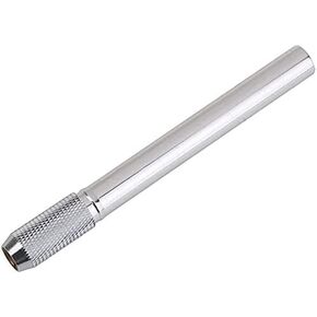 BWESOO Silver Pencil Extenders Dual Head Pencil Extender for Artists Adjustable Metal Handle Pen Holder Lengthener for School Office Desk Supplies Holders and Dispensers Desk Accessories