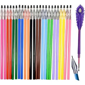 48 PCS Multicolor Pens Diamond Tip Pens Multi Color Gel Pen Refills Peacock Feather Pen Refills 12 Colors Multicolored Pens Fine Gel Ink Pens for School Office Birthday Christmas