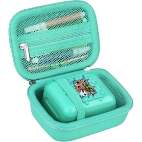 Hard Case for Bitzee Disney Interactive Toy/Bitzee Magicals Toy/Bitzee Toy Digital Pet for Kids, Electronic Pets Travel Storage Bag Box Holder, Mesh Pocket fits Batteries, Black+Purple
