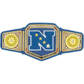 DIY Belt Diamond Art Painting Ornament Kit, 5D DIY Diamond Waistband Universal Champion Diamond Art Acrylic Belt for Men Women for Xmas Home Desktop Decoration Ornament Gift