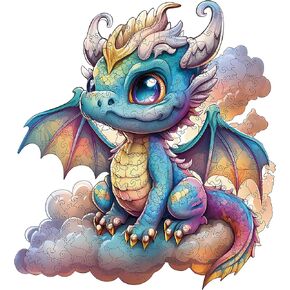 Wooden Puzzle for Adults, 200 Piece Flowers Irregular Animal Shaped Wooden Jigsaw Puzzles, Unique Puzzles for Adults, Creative Gift