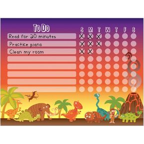 Kid’s Dry Erase Whiteboard Chore Chart | Removeable and Restickable Adhesive Decal | Fine-Tip Magnetic Marker Included | 9" x 12" (Athletes)