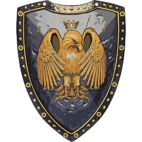 Liontouch Golden Eagle Knight Shield | Medieval Pretend Play Foam Toy for Children with Eagle Theme | Safe Weapon & Battle Accessory for Kid’s Dress Up & Costumes