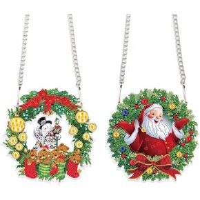 JISHSHAY 2 PCS Diamond Painting Pendant DIY Dragonfly Diamond Art Wind Chime Special Shaped Crystal Crystal Suncatcher Garden Wind Chimes Diamond Painting Hanging for Garden Wall Door Window Decor
