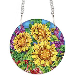 JISHSHAY Diamond Painting Pendant DIY Unicorn Diamond Art Wind Chimes Special Shaped Crystal Crystal Suncatcher Garden Wind Chimes Diamond Art Keyrings Garden Chimes Window Art Diamond Art Suncatchers