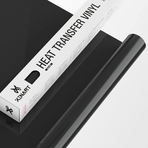 Xinart White Iron on Vinyl Roll 12"x5ft Heat Transfer Vinyl for Shirts, White HTV Vinyl Iron on Vinyl Easy to Cut & Weed for Heat Vinyl Projects-X5001…