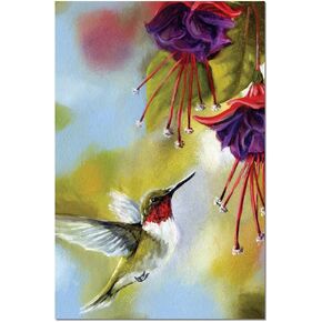 Tree-Free Greetings EcoNotes Stationary- Blank Note Cards with Envelopes, 4" x 6", Garden Dream, Bird Themed, Boxed Set of 12 (FS66509)
