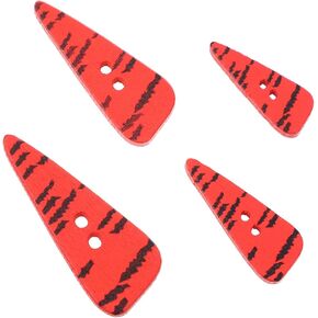 EXCEART 200pcs Wood Carrot Buttons Sewing Carrot Nose Buttons 2 Holes Wooden Buttons for DIY Quilting Hat Clothes Art Craft Projects