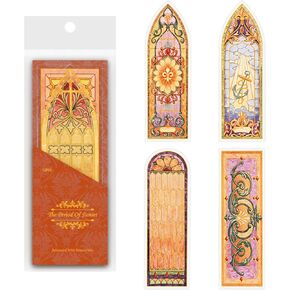 12pcs Sunset Time Vintage Bookmarks in PET for Women,Men,Book Lovers,Bible Readers,Page Markers for Students Teachers Reading,Ideal Gift Choice, with 8PCS Stickers