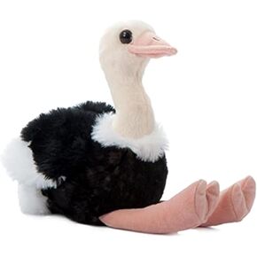The Petting Zoo Ostrich Stuffed Animal, Gifts for Kids, Wild Onez Zoo Animals, Ostrich Plush Toy 9 inches
