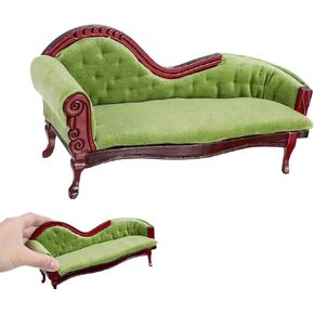 jarbins Dollhouse Furniture Miniature Accessories 1:12 Scale Wooden Vintage Miniature Bench Chair for Dollhouse Living Room Mini House Decoration Accessories