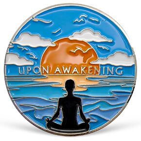 AA Coin Medallion Upon Awakening Sobriety Chip Alcoholics Anonymous Gift Affirmation Token for Daily Meditations One Day at A Time Addiction Recovery Anniversary Gifts for Sober Men Women