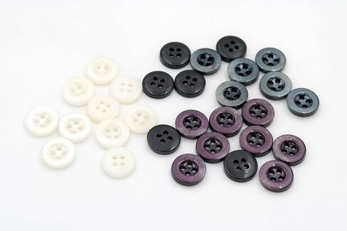 20PCS 2/4 Holes Sewing Round Craft Buttons Resin Snaps for Blazer Shirts Clothes DIY Accessories (Purple, 11mm) in Kuwait