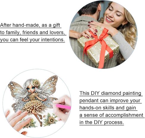 Diamond Painting Pendant Diamond Art Wind Chimes Diamond Art Special Shaped Crystal Suncatcher Garden Wind Chimes Diamond Art Suncatchers Garden Chimes Diamond Art Decor Spirit in Saudi Arabia
