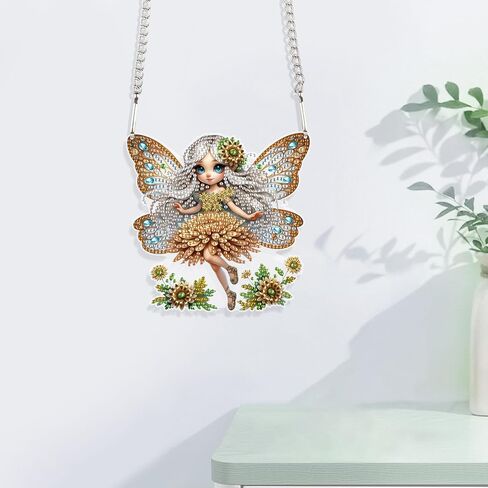 Diamond Painting Pendant Diamond Art Wind Chimes Diamond Art Special Shaped Crystal Suncatcher Garden Wind Chimes Diamond Art Suncatchers Garden Chimes Diamond Art Decor Spirit in Saudi Arabia