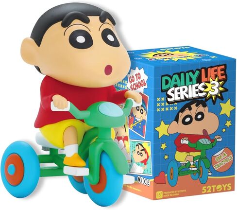 52TOYS تلوين شينشان الحياة اليومية سلسلة 3، 1 قطعة عمل الشكل لعبة تحصيل Kawaii الإبداعية هدية غرفة ديكور سطح المكتب الديكور 3.3 بوصة، هدية لحفلة عيد ميلاد in Kuwait