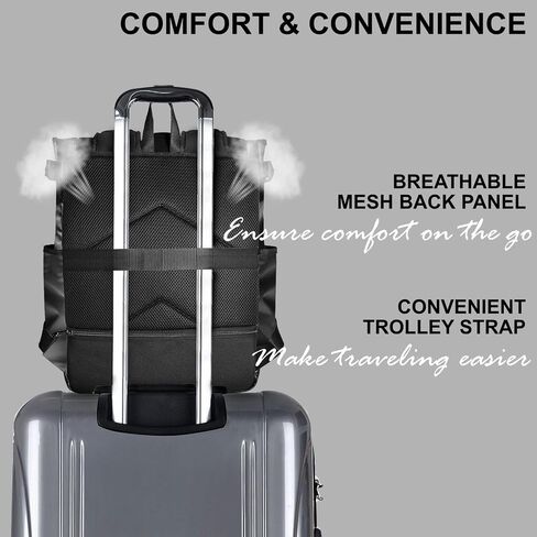 Unisex Laptop Tote Backpack Convertible Lightweight Nylon Water-Resistant Everyday Shoulder Tote bag Backpack with Water Bottle Pocket Work Travel, Army Green in Kuwait