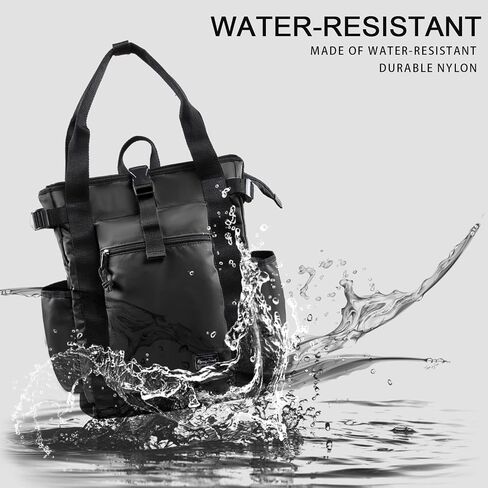 Unisex Laptop Tote Backpack Convertible Lightweight Nylon Water-Resistant Everyday Shoulder Tote bag Backpack with Water Bottle Pocket Work Travel, Army Green in Kuwait