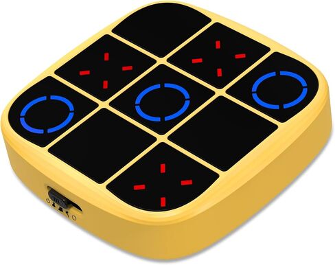 Tic Tac Toe Bolt Game, 4-in-1 Handheld Puzzle Game Console,Electronic Tic Tac Toe Game for Educational and Memory Growth, Portable Travel Games for Car Ride, Board Games for Kids and Adults(Cyan) in Saudi Arabia