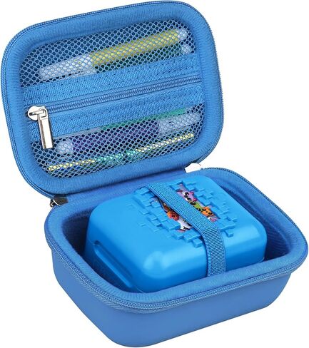 Hard Case for Bitzee Disney Interactive Toy/Bitzee Magicals Toy/Bitzee Toy Digital Pet for Kids, Electronic Pets Travel Storage Bag Box Holder, Mesh Pocket fits Batteries, Black+Purple in Kuwait