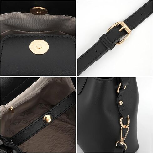 LABANCA Women Retro Alligator Bucket Bags Crocodile Pattern Designer Shoulder Bag Ladies PU Purse Crossbody Wallet Bag in Kuwait