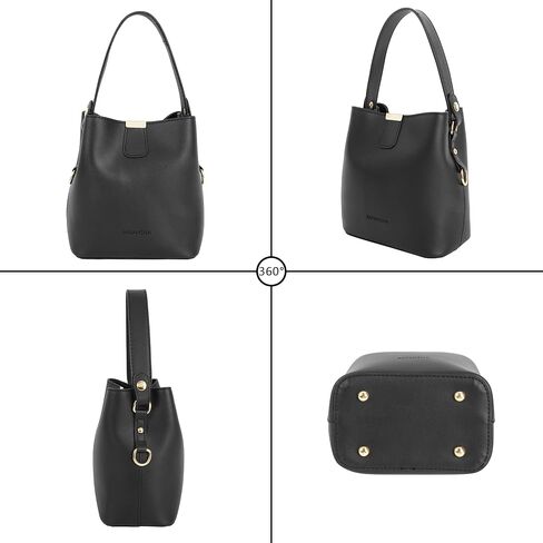 LABANCA Women Retro Alligator Bucket Bags Crocodile Pattern Designer Shoulder Bag Ladies PU Purse Crossbody Wallet Bag in Kuwait