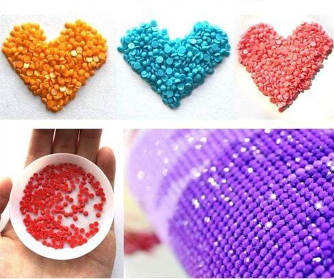 لوحة ماسية كرو مخيفة، لوحة ماسية خماسية الأبعاد DIY، مجموعة غرز متقاطعة ماسية للكبار، تطريز فسيفساء ماسي كامل لتزيين المنزل. (11.9 × 15.8 بوصة) in Saudi Arabia