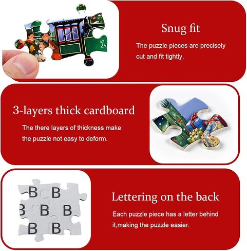 Christmas Puzzles for Adults 1000 Pieces, Christmas Vacation Puzzle Features Christmas Town Dog Santa Claus Snowman Tree, Xmas Winter Holiday Jigsaw Puzzles in Saudi Arabia