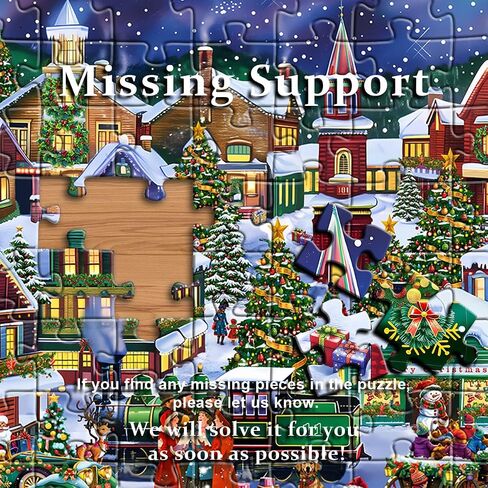 Christmas Puzzles for Adults 1000 Pieces, Christmas Vacation Puzzle Features Christmas Town Dog Santa Claus Snowman Tree, Xmas Winter Holiday Jigsaw Puzzles in Saudi Arabia