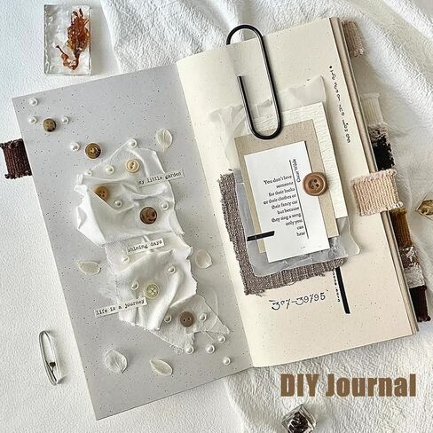 VIVIQUEN 30Pcs Handmade Scrapbook Paper Craft Paper Morandi A5 sheet Mesh Fabric Mulberry Special Paper Mix for Scrapbooking Junk Journal Journaling Supplies DIY Materials(Vintage) in Saudi Arabia