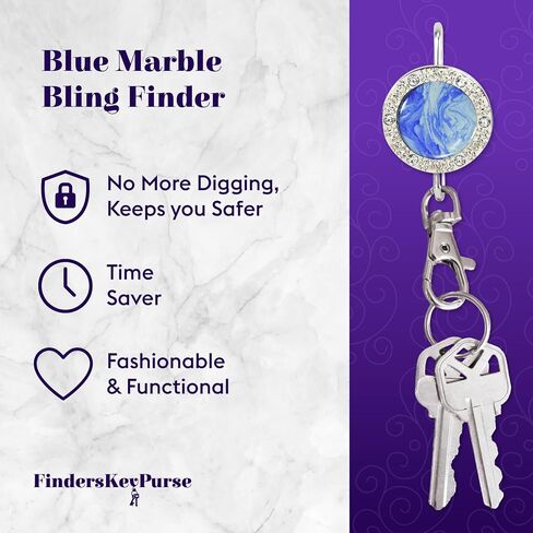 Finders Key Purse - Women’s Key Finder, Key Holder, Key Ring, Cute Keychain, Keychain, Accessories, Car Keys Keychain, Key Hook, Bling, Black & Silver in Saudi Arabia