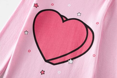 مجموعة ملابس نوم للفتيات من Little bety 100% قطن يونيكورن للفتيات والقطط Pjs بأكمام طويلة للأطفال على شكل بومة in Kuwait