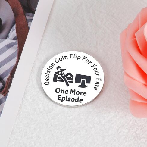Valentines Gifts for Him Her Girlfriend Boyfriend Funny Stocking Stuffers for Teenage Boy Girls Gifts Idea Christmas Women Men Double-Sided Decision Coin for Daughter Son TV Lovers Friends Birthday in Saudi Arabia