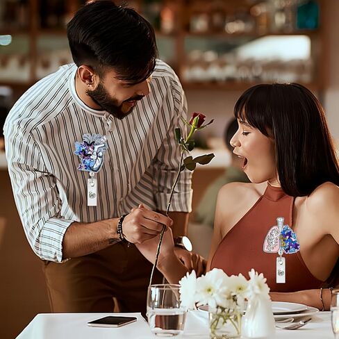 Flower Brain Badge Reel, Work Badge Holder Retractable Clip, Cute Pediatric Flower Badge Reel, Nurse Badge Reel, Nursing Student ID Brain Flower Badge Clip, RN LPN CNA Worker Nurse Badge Accessories in Kuwait