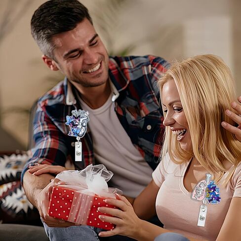 Flower Brain Badge Reel, Work Badge Holder Retractable Clip, Cute Pediatric Flower Badge Reel, Nurse Badge Reel, Nursing Student ID Brain Flower Badge Clip, RN LPN CNA Worker Nurse Badge Accessories in Kuwait