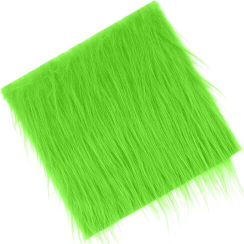 Green Faux Fur Fabric 10x20inch Pre-Cut Craft Fake Fur Fabric for Crafts,Costume,Camera Floor,Gnomes,Decoration Plush Fabric，Santa Fur for Therian Mask for Christmas Halloween DIY(Green) in Saudi Arabia