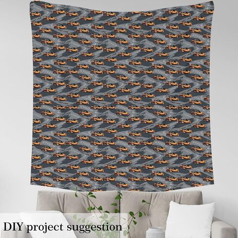 Western Cowboy Decorative Waterproof Outdoor Fabric 1 Yard for Chairs, Western Fabric by The Yard Vintage Western Cowboy Upholstery Fabric for Brown Farmhouse Outdoor Fabric in Kuwait