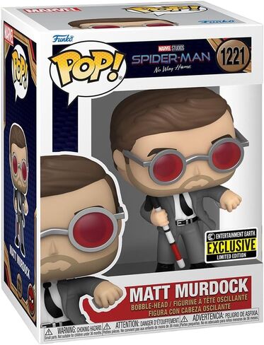 فانكو بوب! Spider-Man: No Way Home - Matt Murdock مع Brick Entertainment Earth حصريًا مع واقي العلية الخاص ببايرون in Saudi Arabia