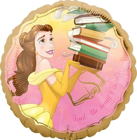 مجموعة من 12 قطعة من لوازم الحفلات من Anagram Beauty and the Beast، مجموعة بالونات عيد ميلاد الأميرة بيل من 12 قطعة in Kuwait