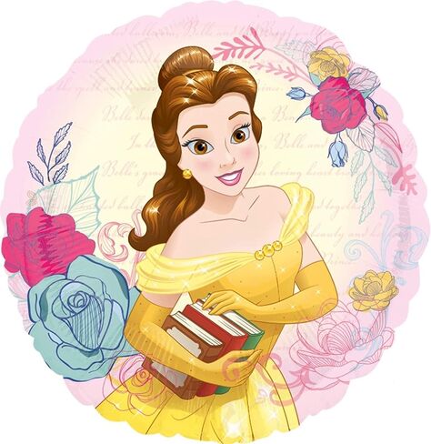 مجموعة من 12 قطعة من لوازم الحفلات من Anagram Beauty and the Beast، مجموعة بالونات عيد ميلاد الأميرة بيل من 12 قطعة in Kuwait