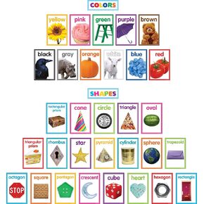 Teacher Created Resources Colorful Photo Shapes & Colors Cards Bulletin Board (TCR8799)