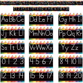 15 Pieces Cursive Alphabet Line Bulletin Board Set Alphabet for Classroom Wall ABC Alphabet Banner Alphabet Classroom Wall Strips Wall Decor for Pre-School Kindergarten Elementary Nursery Homeschool in Kuwait
