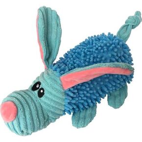 Durable Dog Plush Pastel Pals Toys with Squeakers and Crinkle in Multi-Size by Petlou New Desgin (Blue/Pink 2, 9" Pastel Pals Dog)