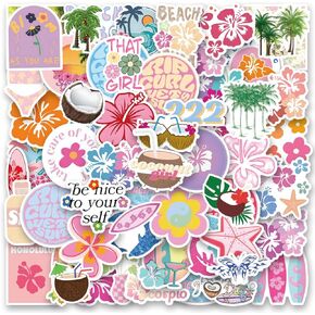 102PCS Coconut Girl Aesthetic Stickers,Cartoon Graffiti Sticker,Water Bottles Laptop Car Decal ，Perfect Gifts for Girls and Teenagers Cute Vsco Stickers